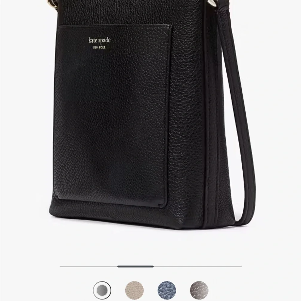 Brand new!  Kate Spade Black Leather Crossbody Bag - Picture 5 of 13